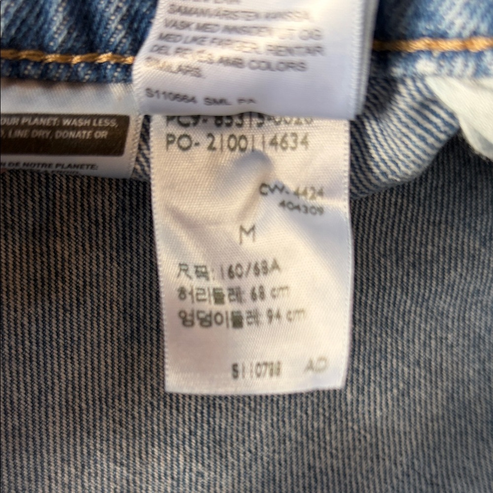Levi's Classic Light Blue Denim Overalls - Picture 3 of 7